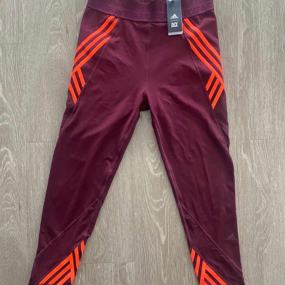 IVY PARK X ADIDAS Burgundy Legging - Size Large